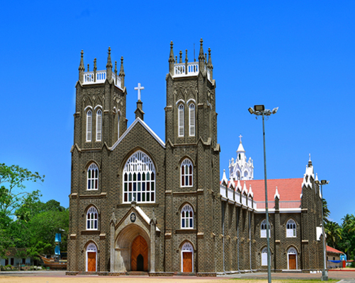 pilgrims in Alappuzha, arthunkal church